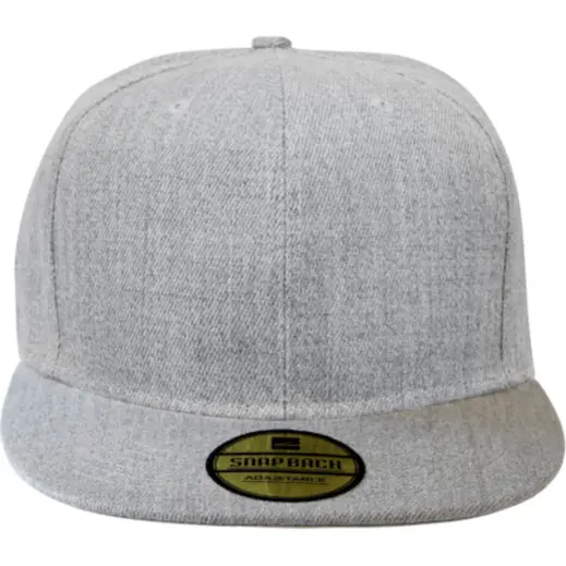 Grey Melange Front Signature Snapback