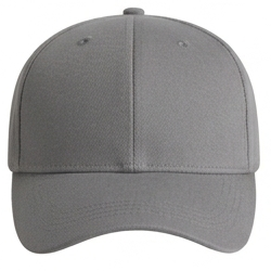 Grey 5 panel cap black
